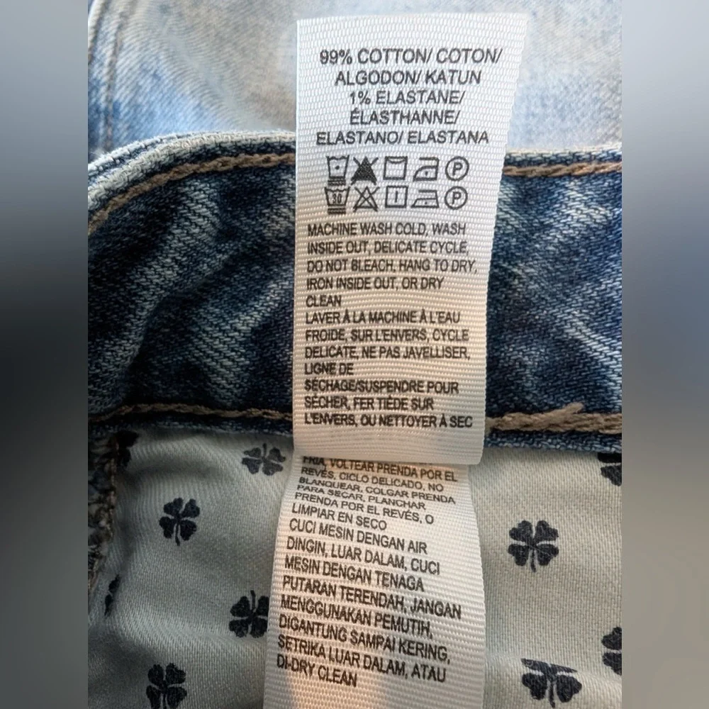 Lucky Brand Women’s Front Slit Denim Skirt Light Wash Size 0 - Picture 11 of 14